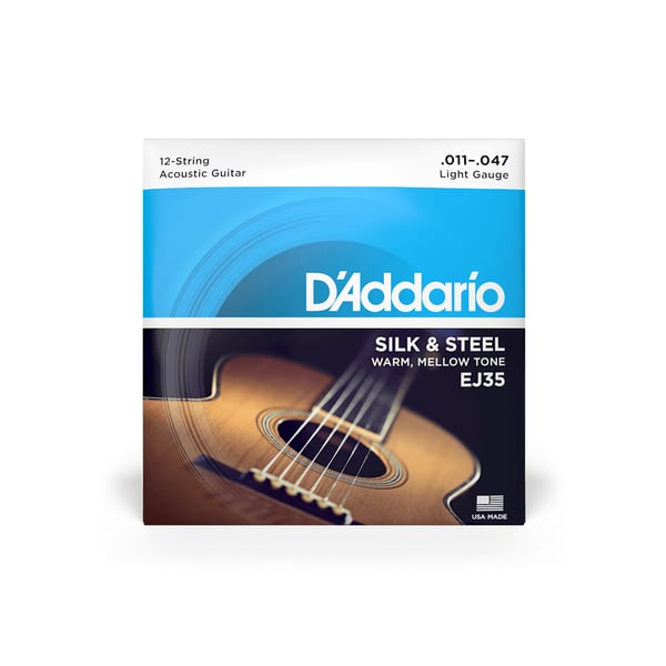 D'Addario EJ35 musiikkisoittimen kieli Akustinen 12 kpl Kitara