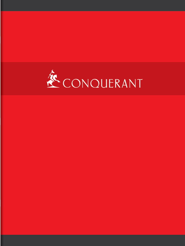 Conquerant 100100600 blok og notesblok 96 ark Rød, Grøn, Gul, Blå