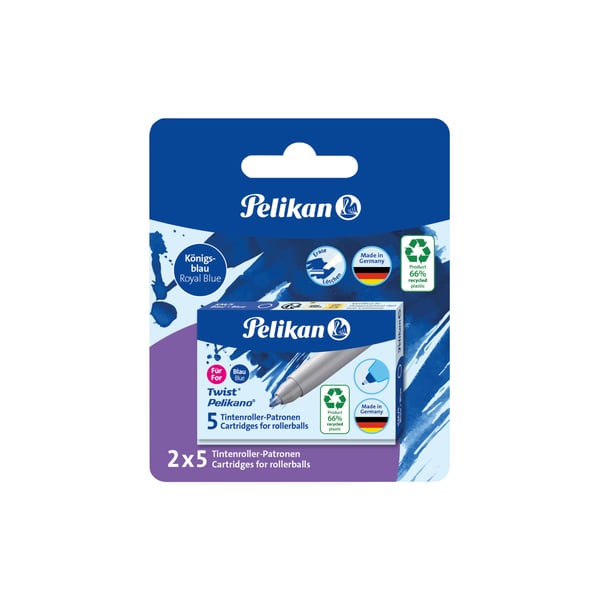 Pelikan 824705 bläckpatron till penna Blå 10 styck