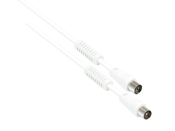 Alcasa S-PAK50 koaxial kabel 50 m IEC Hvid