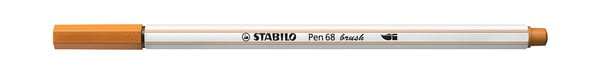 STABILO Pen 68 brush filtpen Mellem Okker 1 stk