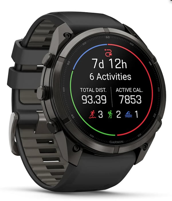 Pikkukuva 3 / 6: Garmin fēnix Fenix 9 Pro 3,81 cm (1.5") AMOLED 51 mm Digitaalinen 466 x 466 pikseliä Kosketusnäyttö Titaani, Harmaa Wi-Fi GPS (satelliitti)