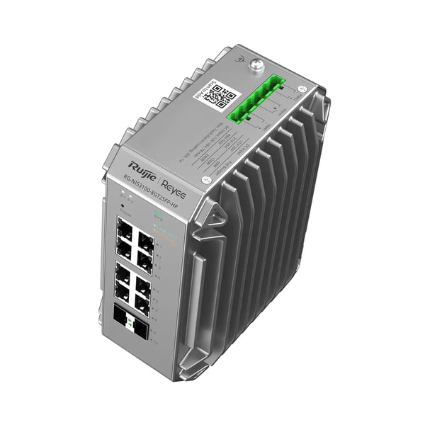 Ruijie Networks RG-NIS3100-8GT2SFP-HP nätverksswitchar hanterad L2 Gigabit Ethernet (10/100/1000) Strömförsörjning via Ethernet (PoE) stöd Grå