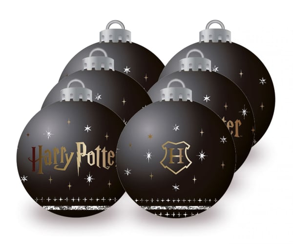 Arditex HP16760 julepynt Kugle, juleornament Polyethylen Sort 6 stk