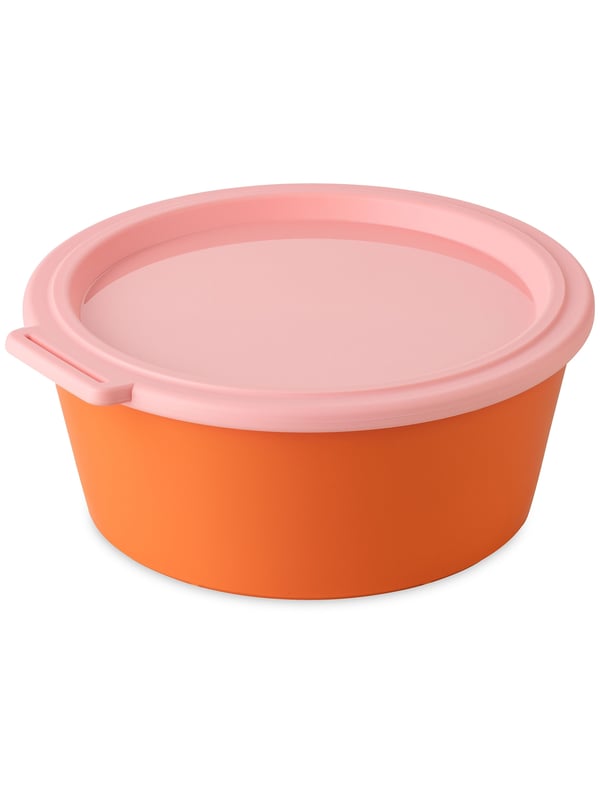 koziol Nora Rund Skål 1,3 L Orange, Lyserød 1 stk