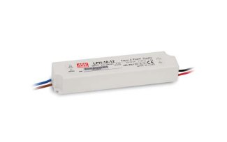 MEAN WELL LPH-18-12 Switching strømforsyning; LED; 18W; 12V; 1.5A; 180-264VAC; 254-370VDC; IP67
