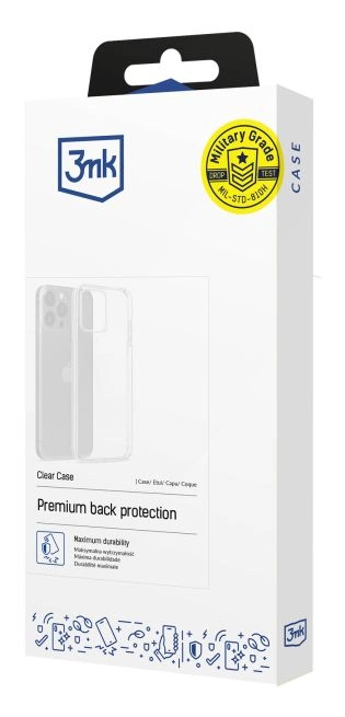 3MK Clear Case mobiltelefon etui 17 cm (6.7") Cover Transparent
