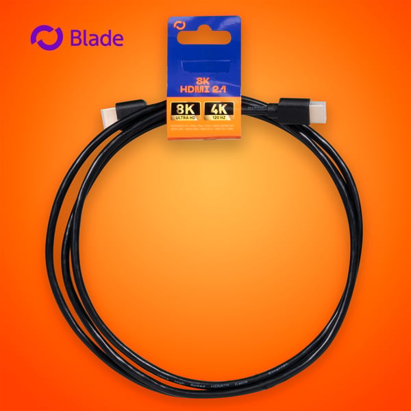 Pikkukuva 3 / 12: Blade Gaming BL9002 HDMI-kaapeli 2 m 2 x HDMI Type A (Standard) Musta, Kulta