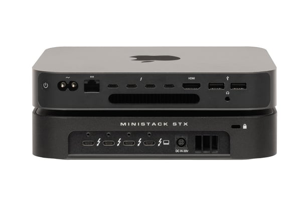Miniatyrbild 4 av 8: OWC miniStack STX HDD- / SSD kabinett Svart 3.5/5.25"