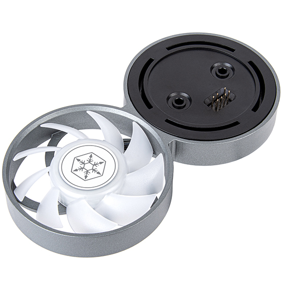 Silverstone SST-IMF70-ARGB Computerkølesystem Processor Ventilator 7 cm Sort, Grå 1 stk