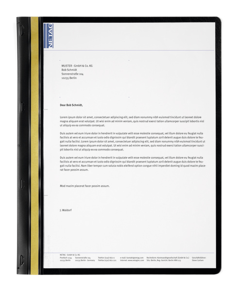 Durable 2250-01 rapportomslag PVC Svart
