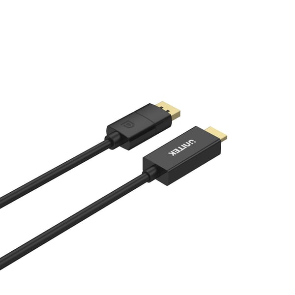 Miniatyrbillede 6 af 6: UNITEK V1608A videokabel adapter 1,8 m DisplayPort HDMI Grå