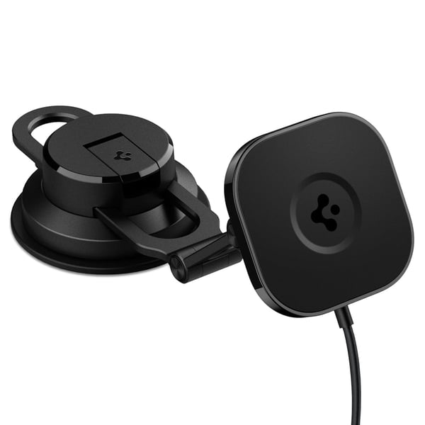 Miniatyrbillede 1 af 11: Spigen OneTap Pro 3 Smartphone Sort Trådløs opladning Hurtig opladning Automatisk