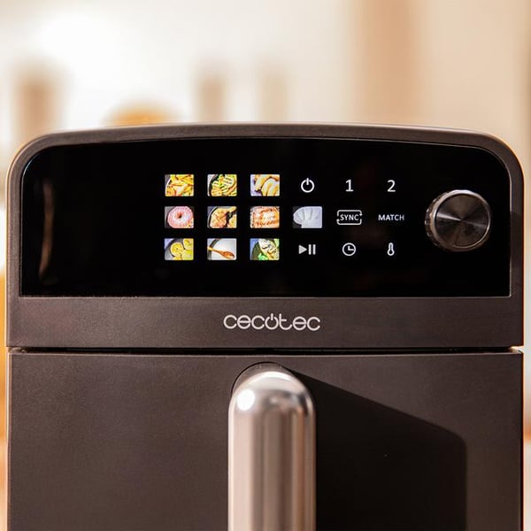 Miniatyrbillede 7 af 11: Cecotec Cecofry DuoLevel 10000 Dobbelt 10 L Enkeltstående 2400 W Varmluftsteger Sort