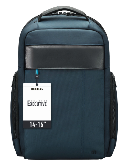 Mobilis Executive 3 40,6 cm (16") Ryggsäcksfodral Svart, Blå