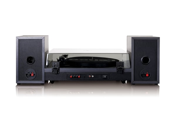 Lenco LS-300 Bæltedrevet pladespiller Sort Automatisk