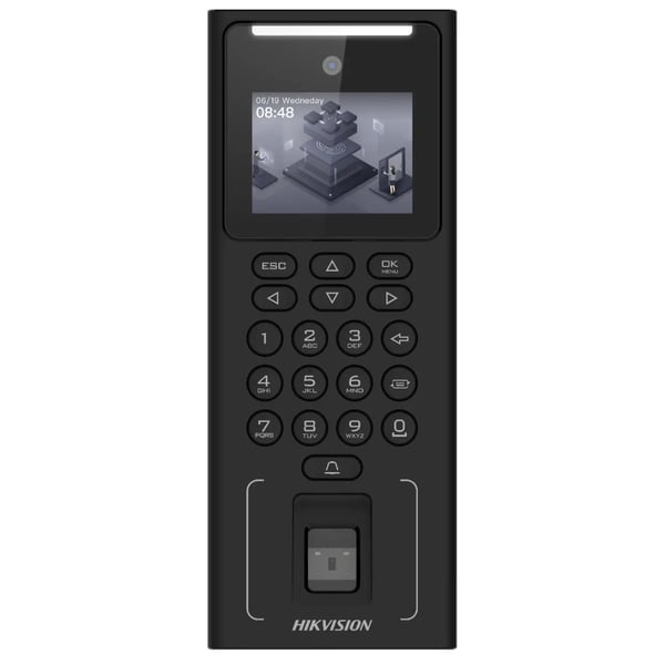 Pikkukuva 1 / 3: Hikvision DS-K1T321MFWX kasvojentunnistuspääte LCD 2 MP 6,1 cm (2.4") Musta