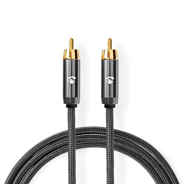 Miniatyrbillede 1 af 7: Nedis CATB24100GY50 lydkabel 5 m RCA Grå