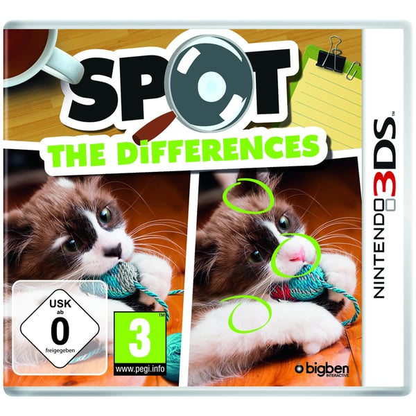 Miniatyrbillede 1 af 8: Bigben Interactive Spot the Differences Standard Engelsk Nintendo 3DS