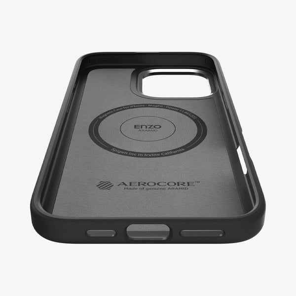 Miniatyrbillede 8 af 9: Spigen Enzo Aramid mobiltelefon etui 17,5 cm (6.9") Cover Sort