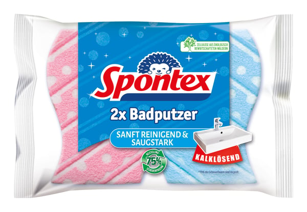 Spontex 4008508464009 svamp Blå, Rosa 2 styck