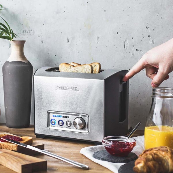Gastroback Design Pro 2S 9 2 skivor 950 W Svart, Rostfritt stål