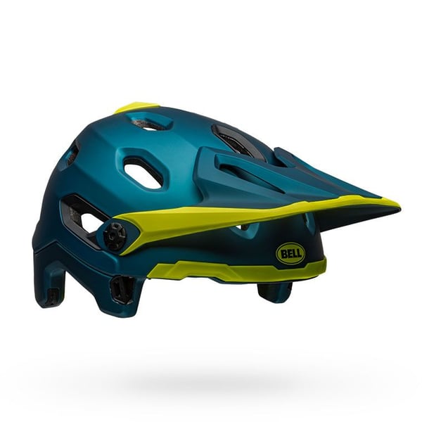 Miniatyrbild 8 av 10: Bell Helmets Super DH MIPS Blå, Lime