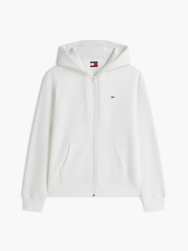Miniatyrbild 4 av 6: Tommy Hilfiger Flag Embroidery Fleece Zip-Thru Hoody