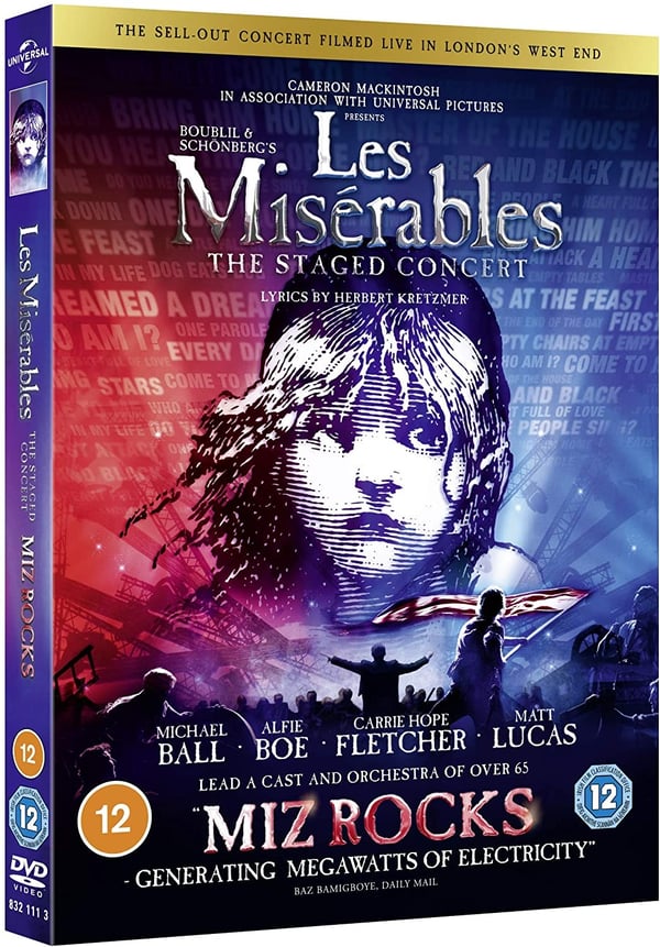Warner Bros Les Misérables: The Staged Concert DVD Englanti
