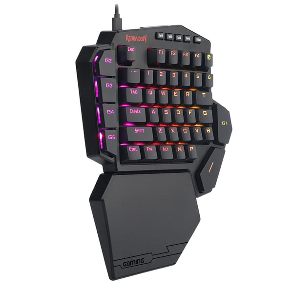 Miniatyrbillede 1 af 7: REDRAGON K585-RGB DITI tastatur Spil USB QWERTY Sort