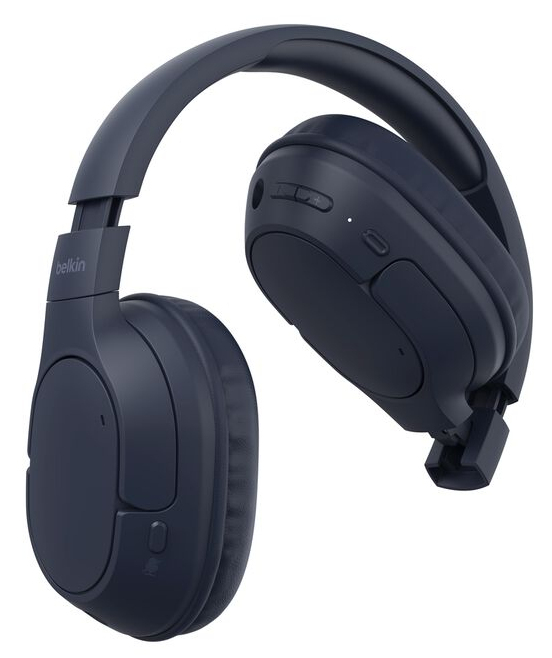 Belkin AUD009HQBL hovedtelefoner/headset Trådløs Opkald/musik USB Type-C Bluetooth Blå