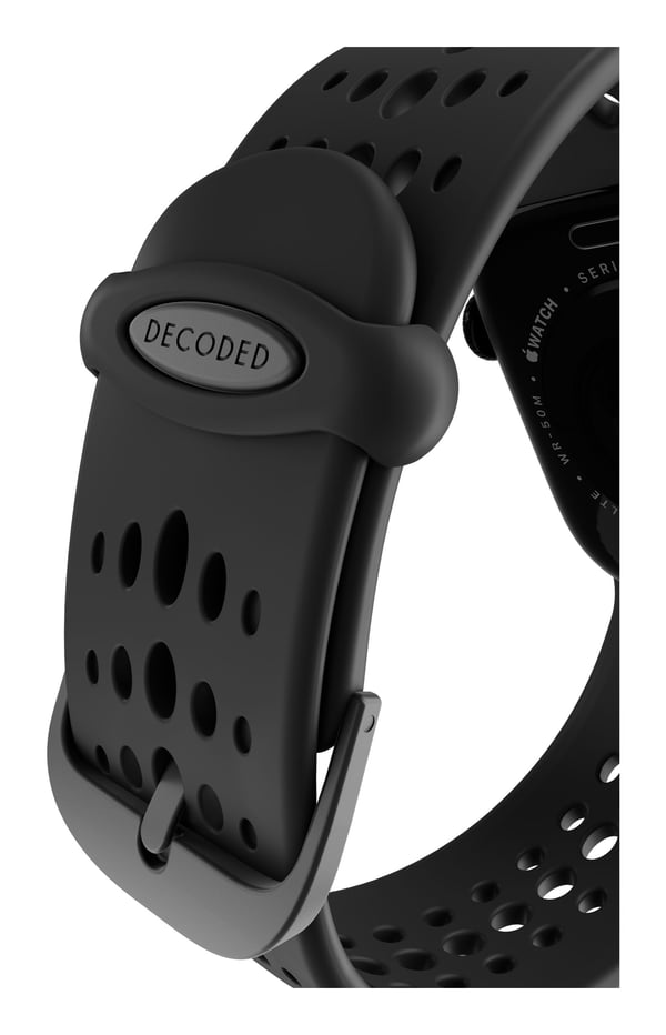 Pikkukuva 2 / 5: Decoded Ares O Watch Band Yhtye Musta Silikoni