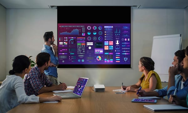 Miniatyrbild 36 av 38: Optoma ML1080ST 550 ANSI-lumen DLP 1080p (1920x1080) Vit