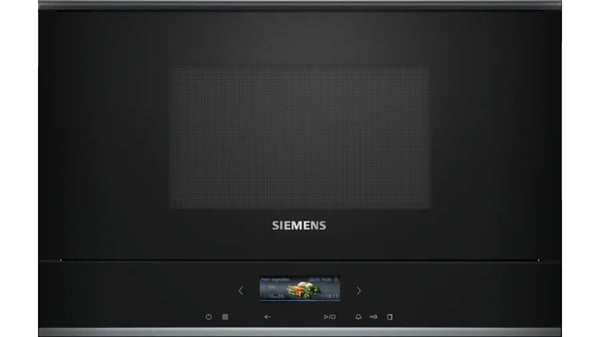 Siemens iQ700 BF722L1B1 mikrobølgeovn Sort Solo mikroovn Indbygget 21 L 900 W