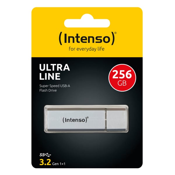 Intenso Ultra Line USB-nøgle 256 GB USB Type-A 3.2 Gen 1 (3.1 Gen 1) Sølv