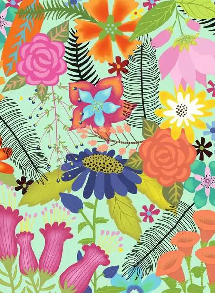 Miniatyrbillede 4 af 4: Ravensburger Puzzle 500 pièces - Jungle de fleurs Puslespil 500 stk Flora