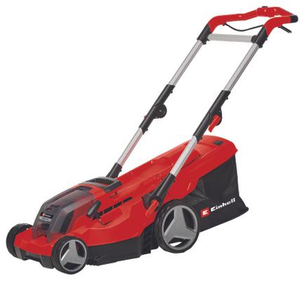 Miniatyrbillede 1 af 8: Einhell RASARRO 36/36 (2x3,0Ah Plus) Skubbe plæneklipper Batteri Sort, Rød