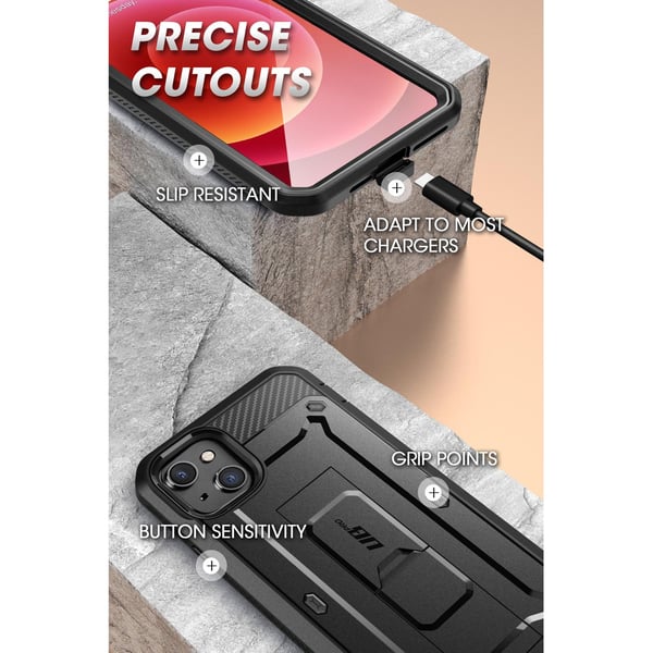 Miniatyrbillede 5 af 7: Supcase Unicorn Beetle PRO SUP-IPHONE2021-6.1-UBPRO-SP-BLACK mobiltelefon etui 15,5 cm (6.1") Cover Sort