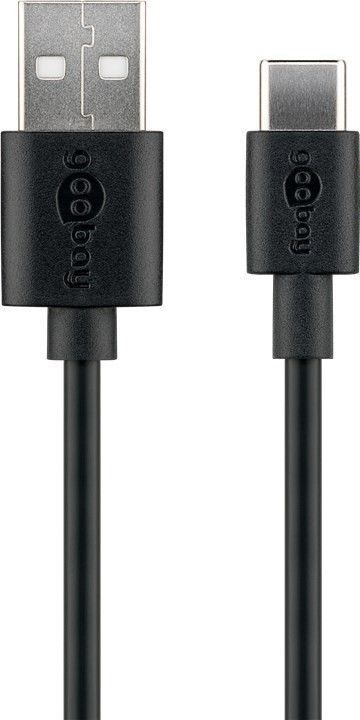 Miniatyrbillede 5 af 5: Goobay 59118 USB-kabel USB 2.0 0,5 m USB A USB C 0,48 Gbit/sek. Sort