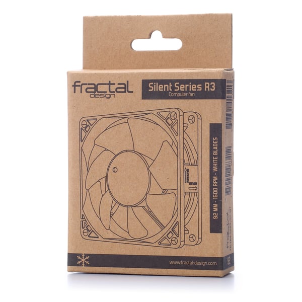 Fractal Design Silent Series R3 92mm Computerkabinet Ventilator 9,2 cm Sort, Hvid