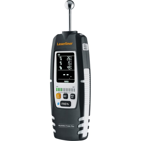 Laserliner MultiWet-Finder Plus inomhus Elektronisk hygrometer Svart, Vit
