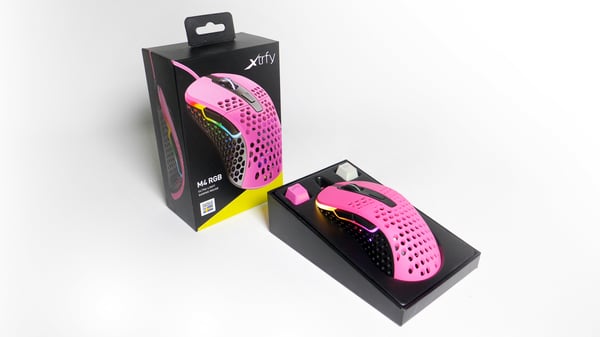 Miniatyrbillede 15 af 22: CHERRY XTRFY M4 RGB mus Spil Højre hånd USB Type-A Optisk 16000 dpi