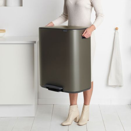 Brabantia 211409 jätekori Suorakulmainen Terästä Platina