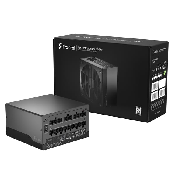 Miniatyrbillede 13 af 16: Fractal Design Ion+ 2 Platinum 860W enhed til strømforsyning 20+4 pin ATX ATX Sort