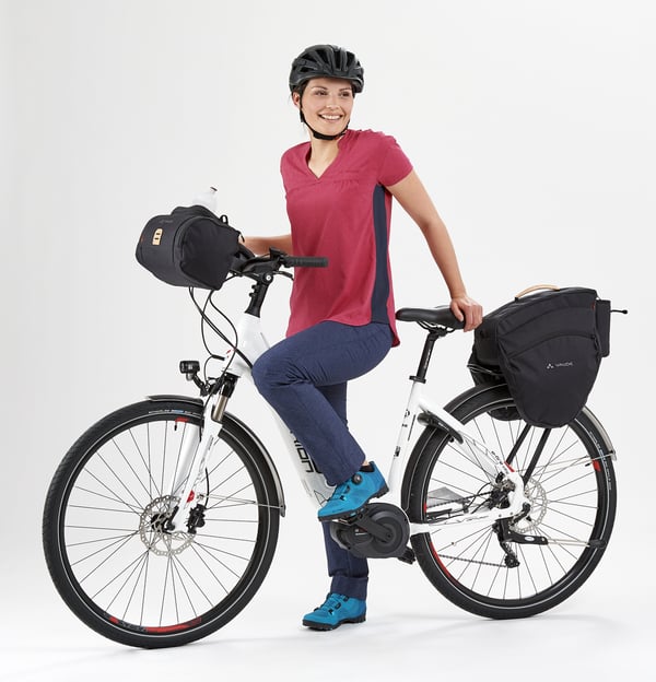 Miniatyrbillede 4 af 5: VAUDE eSilkroad Plus Bagside Cykeltaske 22 L Polyamid, Polyester, Polyurethan Sort