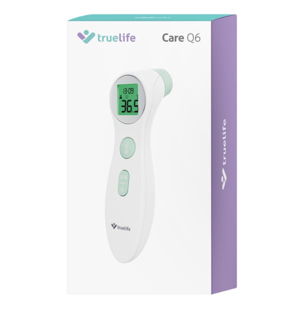 TrueLife Care Q6 Termometer med fjernregistrering Grøn, Hvid Pande Knapper