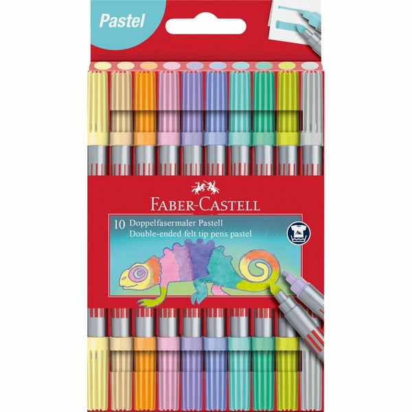 Faber-Castell 151112 kuitukärkikynä Valikoidut värit 10 kpl