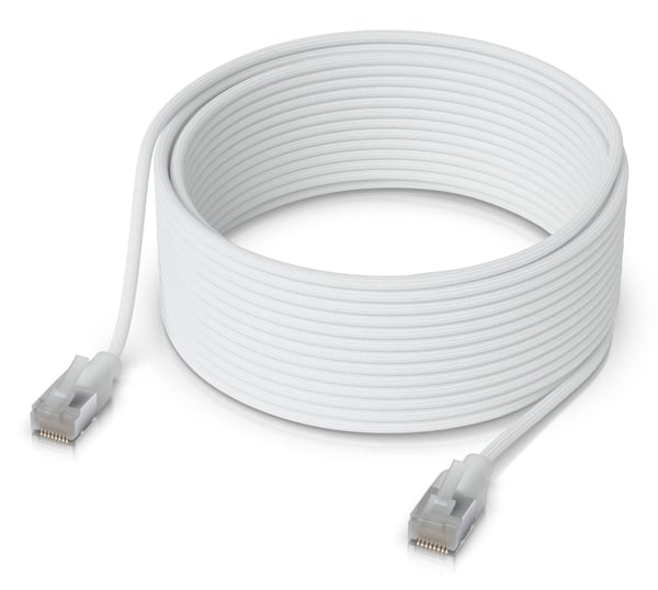 Pikkukuva 2 / 2: Ubiquiti UniFi Premium Patch -kaapeli•• UACC-Cable-Patch-EL-C6a-15m-W - Kaapeli - Verkko