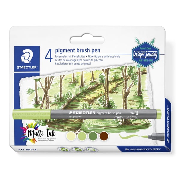 STAEDTLER \"Design Journey\" Forest Colors Sæt 4-delt detail