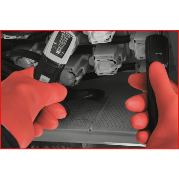 KS Tools 117.0014 skyddshandske Isolerade handskar Röd Latex